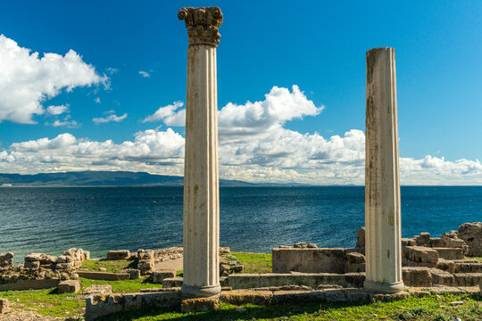 Italy, Sardinia, Oristano.  Roman ruins, Tharros.