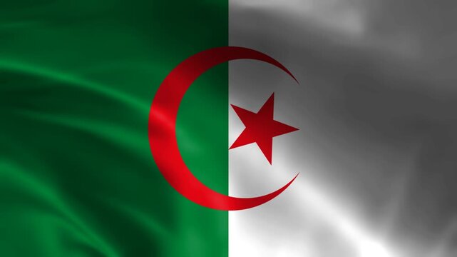 Waving Flag Algeria Animation design templates