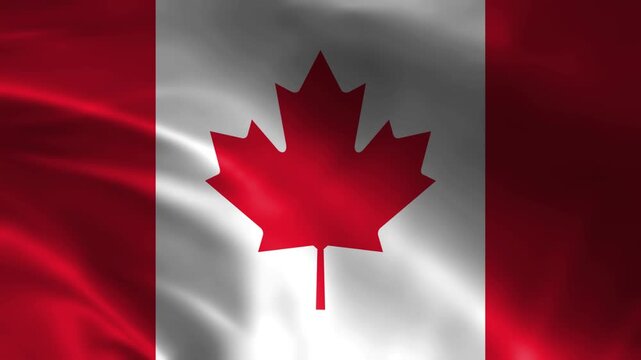 Waving Flag Canada Animation design templates