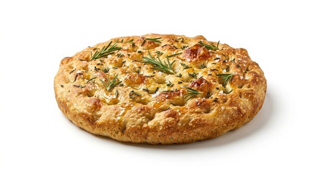 Freshly baked round herb bread loaf on white background with artisan bread baked goods homemade bread crusty bread bakery product yeast bread wheat bread savory bread food photography
