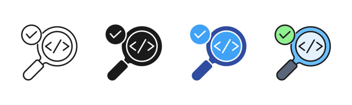 Linting icon set multiple style collection