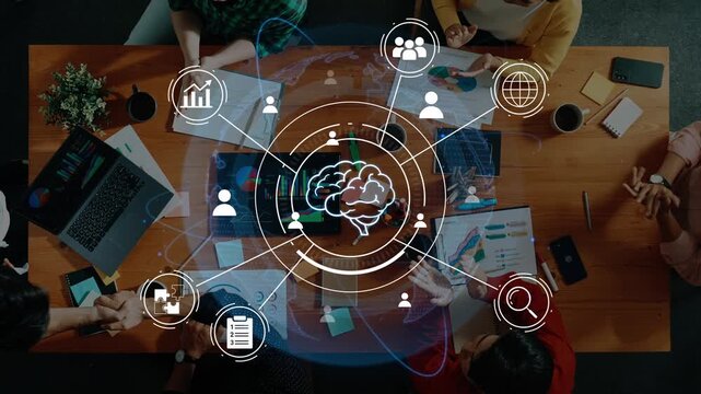 Collaborative Brainstorming Session with Diverse Team Analyzing Data and Using Technology to Enhance Business Strategies in a Modern Office Environment. Entropy.