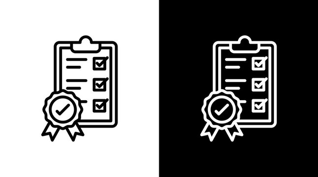 Standard Black White Icon Set Design 