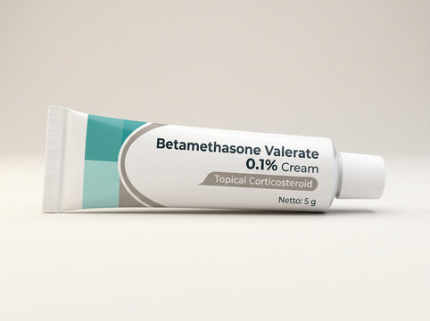 Tube of Betamethasone Valerate topical corticosteroid cream