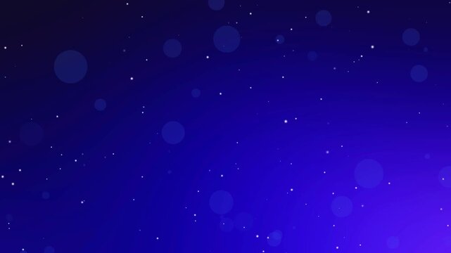 Soft glowing blue particles drifting slowly on a dark background. ooping blue particles background Abstract blue background, shining golden floor particle stars dust. slow motion blue particles 