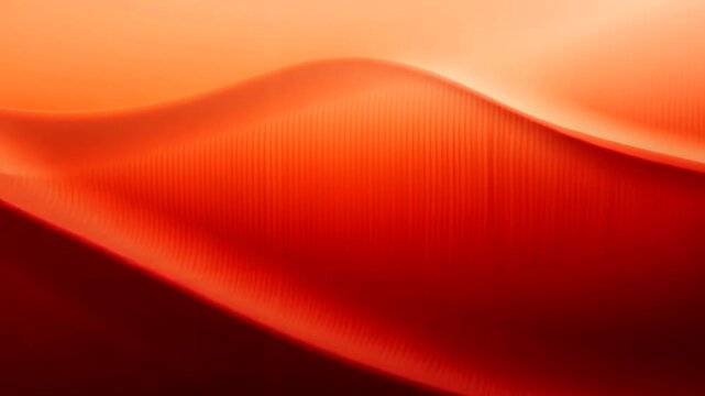 Abstract red and orange wave animation with vertical texture and sun-like glow