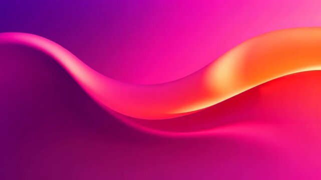 Abstract flowing wave animation with vibrant gradient colors transitioning from purple to orange