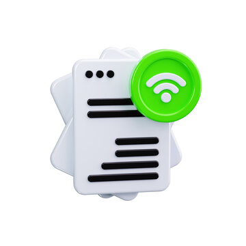 Wi 3d render icons