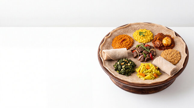 Ethiopian Injera Restaurant Advertising Banner