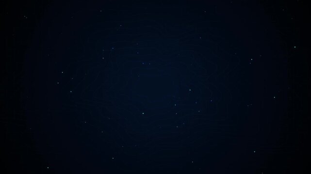 Dark Blue Topographic Contour Lines Abstract Motion Loop Background