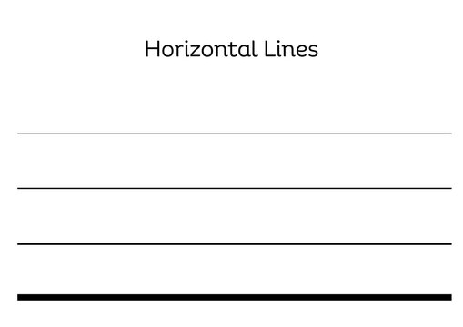 vector illustration of an abstract backgroundHorizontal Lines Template with Varying Thicknesses for Calligraphy and Lettering Worksheets
