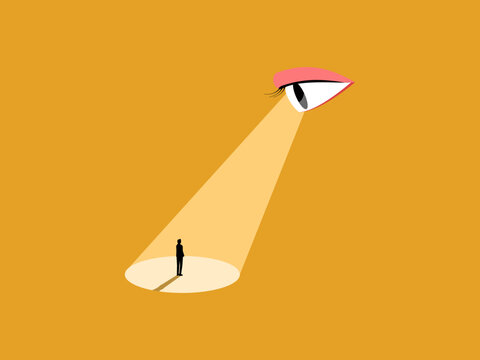 eyes caught sight of a prominent businessman