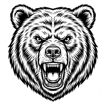 vector illustration of a bear
