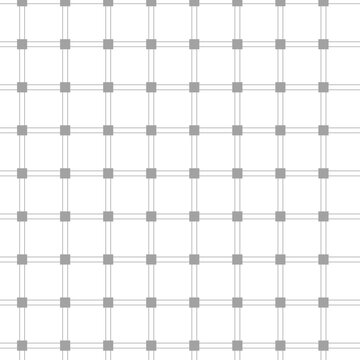 Minimalist gray grid line geometric seamless pattern background vector
