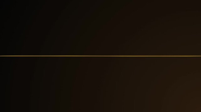 Golden glowing wave lines vibrating on dark background