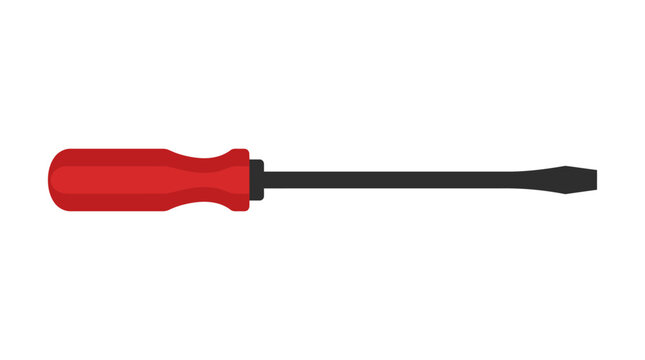 Flathead Screwdriver Vector Illustration