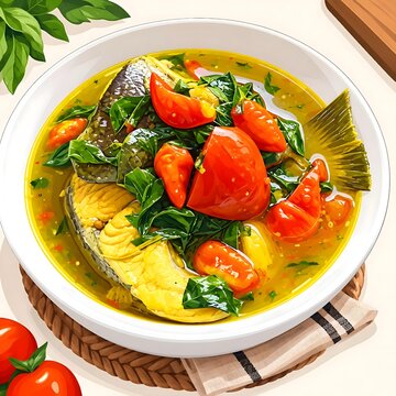 Indonesian Baung Fish Pindang Soup