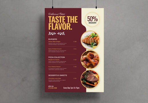Food Menu Flyer Template