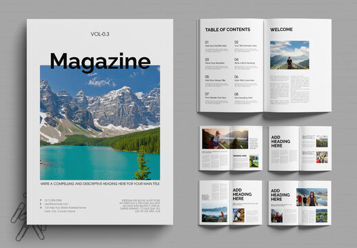 Modern Editorial Magazine Template