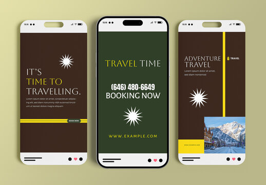 Modern Vacation Tour And Tourism Promotion Travel Story Template Design