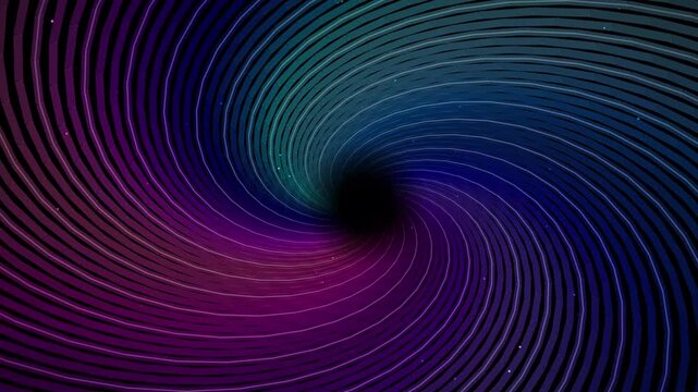 Deep Space Vortex Black Hole Spiral Gradient Hypnotic Wormhole Motion Graphic