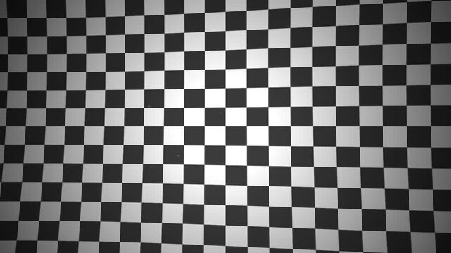 Black And White Checkered Flag Waving Pattern Background