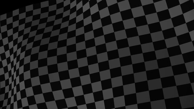 Waving Black And White Checkered Flag Race Background
