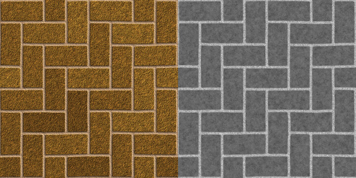 Orange Brick Wall Specular Map Seamless Map