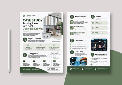 Case Study Design Template Layout