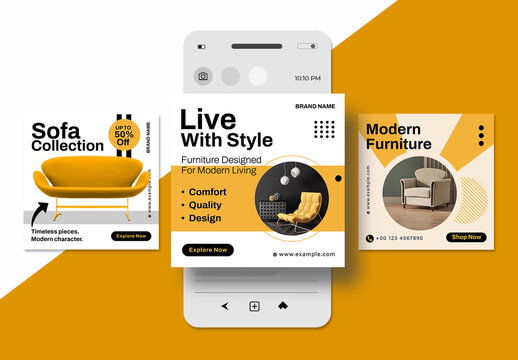Furniture Social Media Post Design