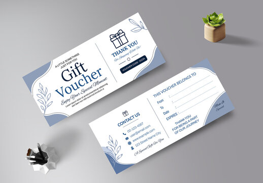 Gift Voucher Card Template Layout