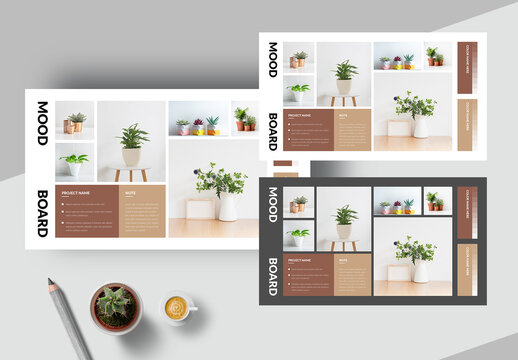 Minimal Mood Board Presentation Template