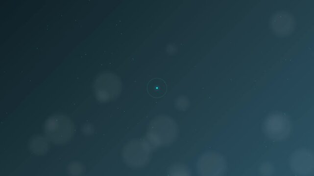 Soft Blue Abstract Light Bokeh Background Animation with Floating Particles for Cinematic Video, Technology Presentation, Minimal Design, and Motion Graphics