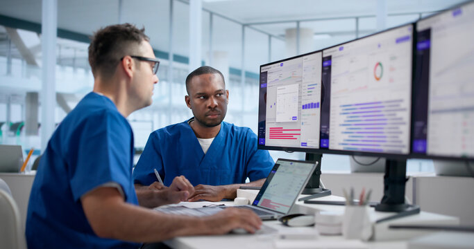 Clinical Trial Manager Reviews Patient Enrollment Data