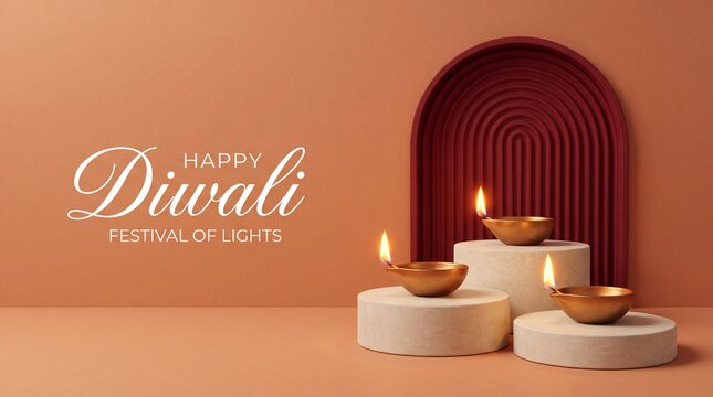 Happy Diwali - festival of lights colorful poster template design with decorative diya lamp. vector illustration. Indian festival of lights Happy Diwali, holiday Background, Diwali celebration. See Le