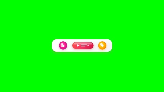 Social Media Notification Bar Overlay on Green Screen