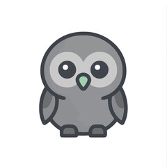 Fototapeta premium Cute cartoon owl illustration