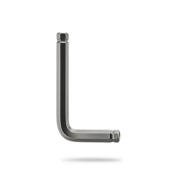 Modern Metal L Shaped Allen Wrench Hex Key Tool on White