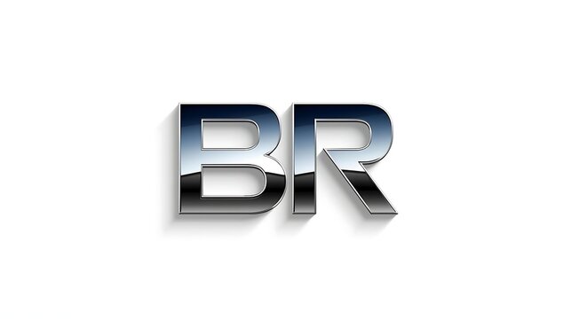 BR initials monogram logo design element