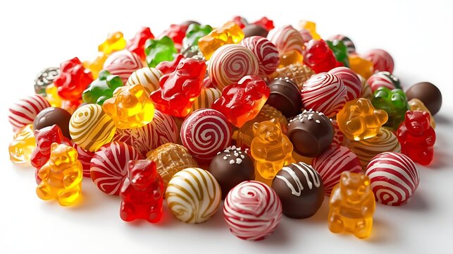 Pile of colorful jelly bean candies
