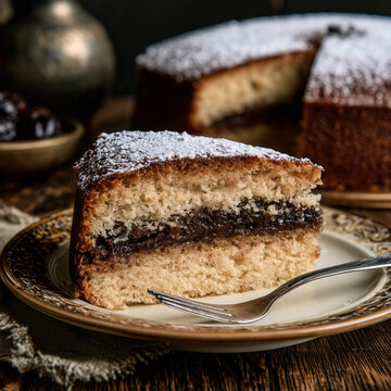 chocolate cake on a plate