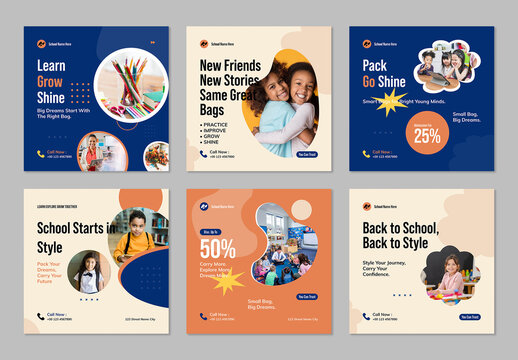 Modern Education Social Media Post Template