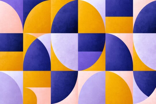 Colorful geometric abstract pattern creating modern texture design