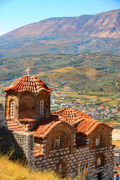 Historic St Theodore&rsquo;s Church, an Orthodox church within the UNESCO-listed historic centre of Berat, Albania.