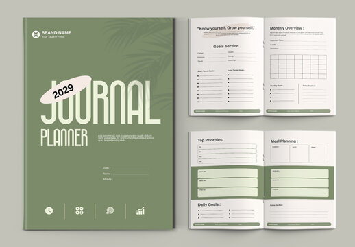 Productivity Journal Planner Template