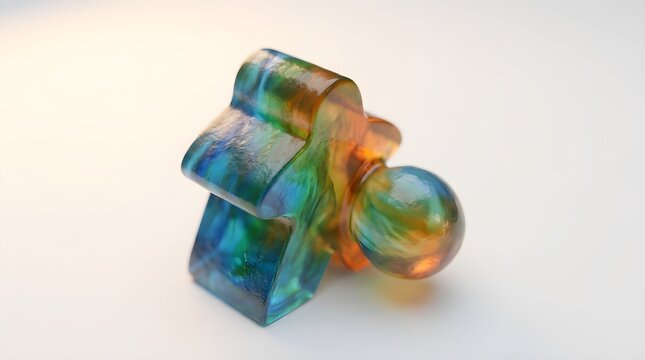 Colorful leasure board game pawn
