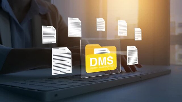 Digital document management system organizing files, folders and archives in a secure cloud environment. Automated workflows improve business efficiency, access control and information management.	