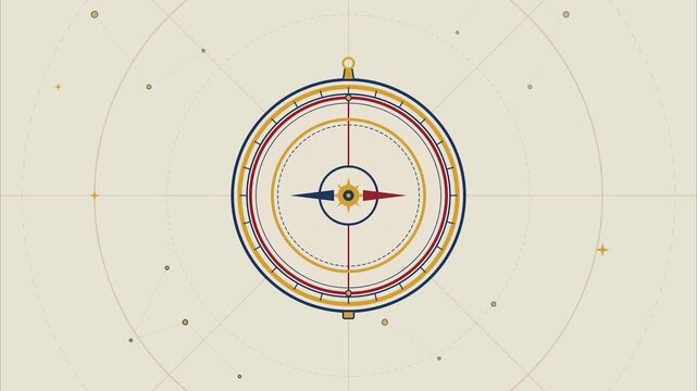 Nautical navigation compass astrolabe columbus day vintage antique parchment graphic elements for history education discovery and celebration background