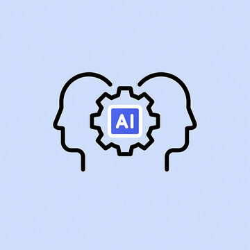 Minimalist Collaboration Symbol for Human-AI Synchronization