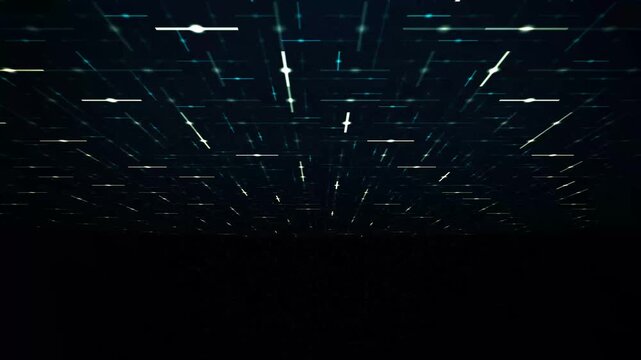 Abstract glowing fractal particles and organic crystal frost texture on dark background